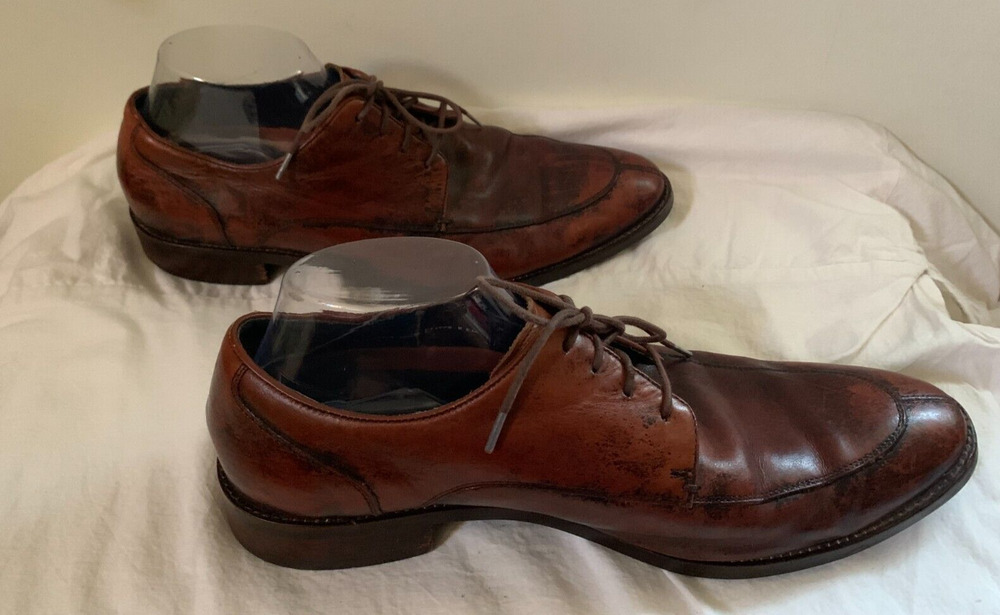 Cole Haan Mens Size 10.5 M Grand OS Brown Leather Dress Shoes Oxford Lace Up